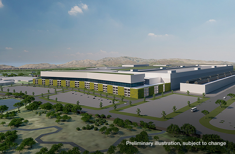 An initial rendering of Micron's expansion in Boise.