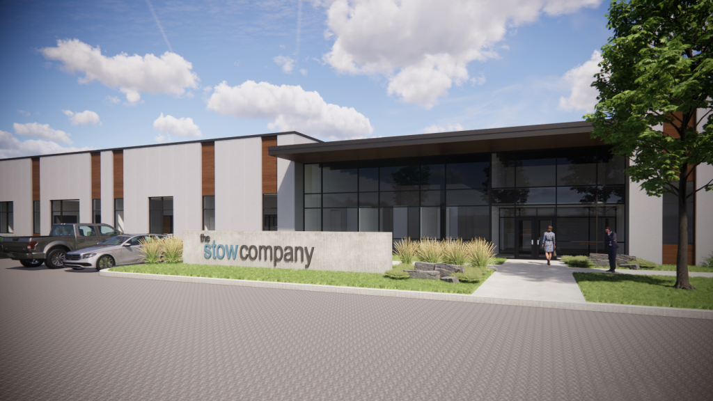 A rendering of the company's new facility.