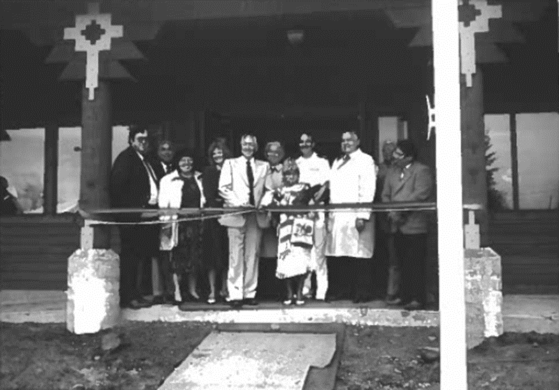 A photo from the ribbon cutting of the Coeur d'Alene Tribe Wellness Center