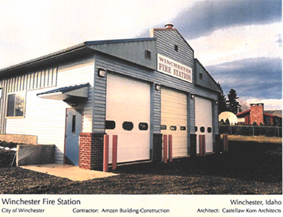 A photos of Winchester Fire Station when it was completed in 1994. 