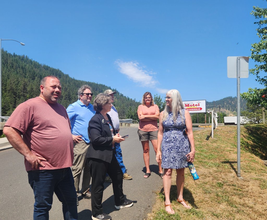 Attendees of the Orofino event pictured standing in a group.