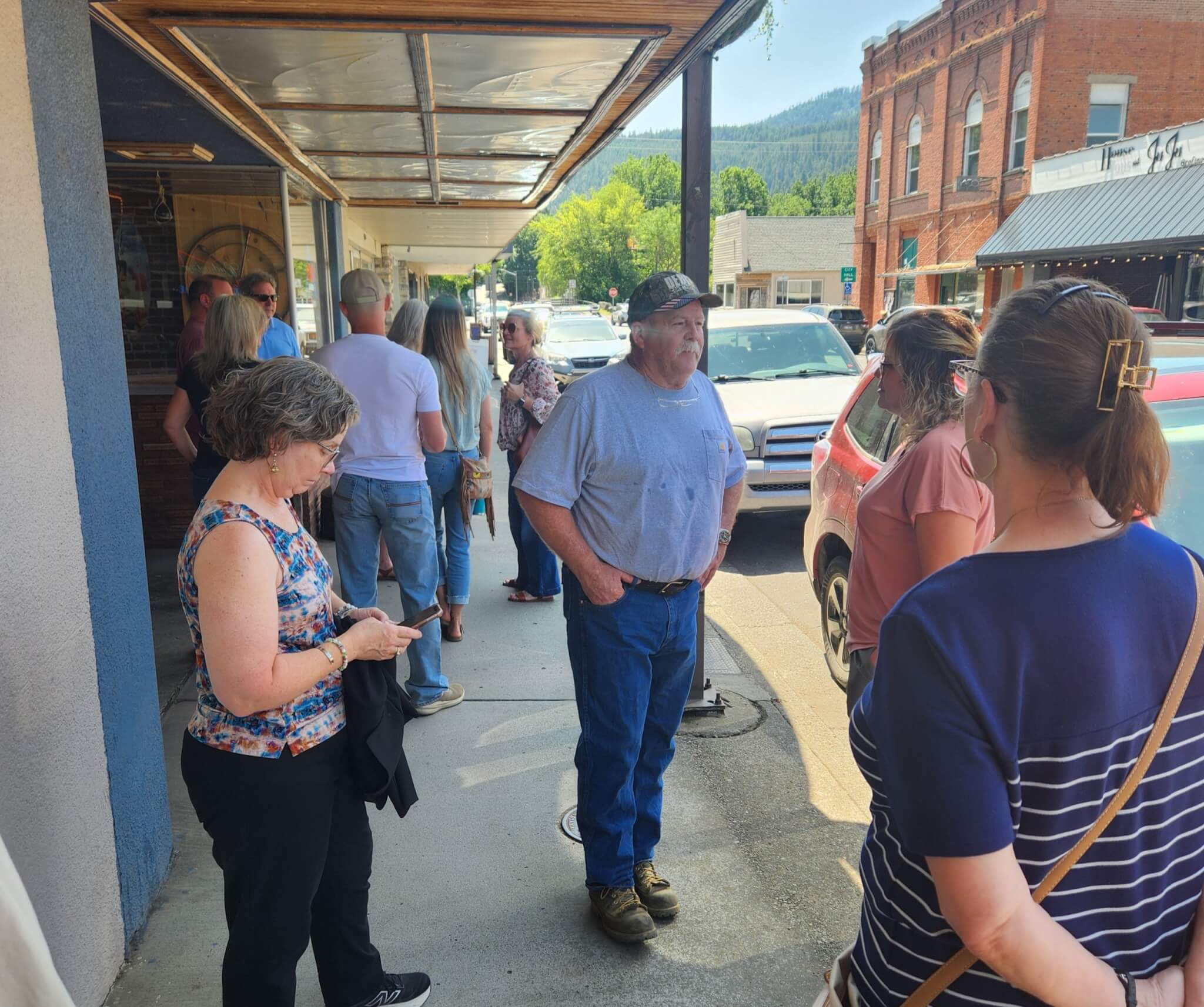 Attendees of the Orofino event pictured standing in a group.