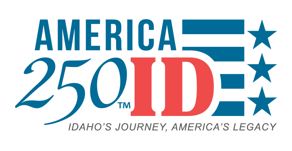 Logo for America 250, celebrating Idaho's journey and America's legacy